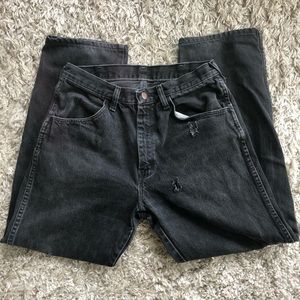 Rustler Black Denim Jeans, 33x32